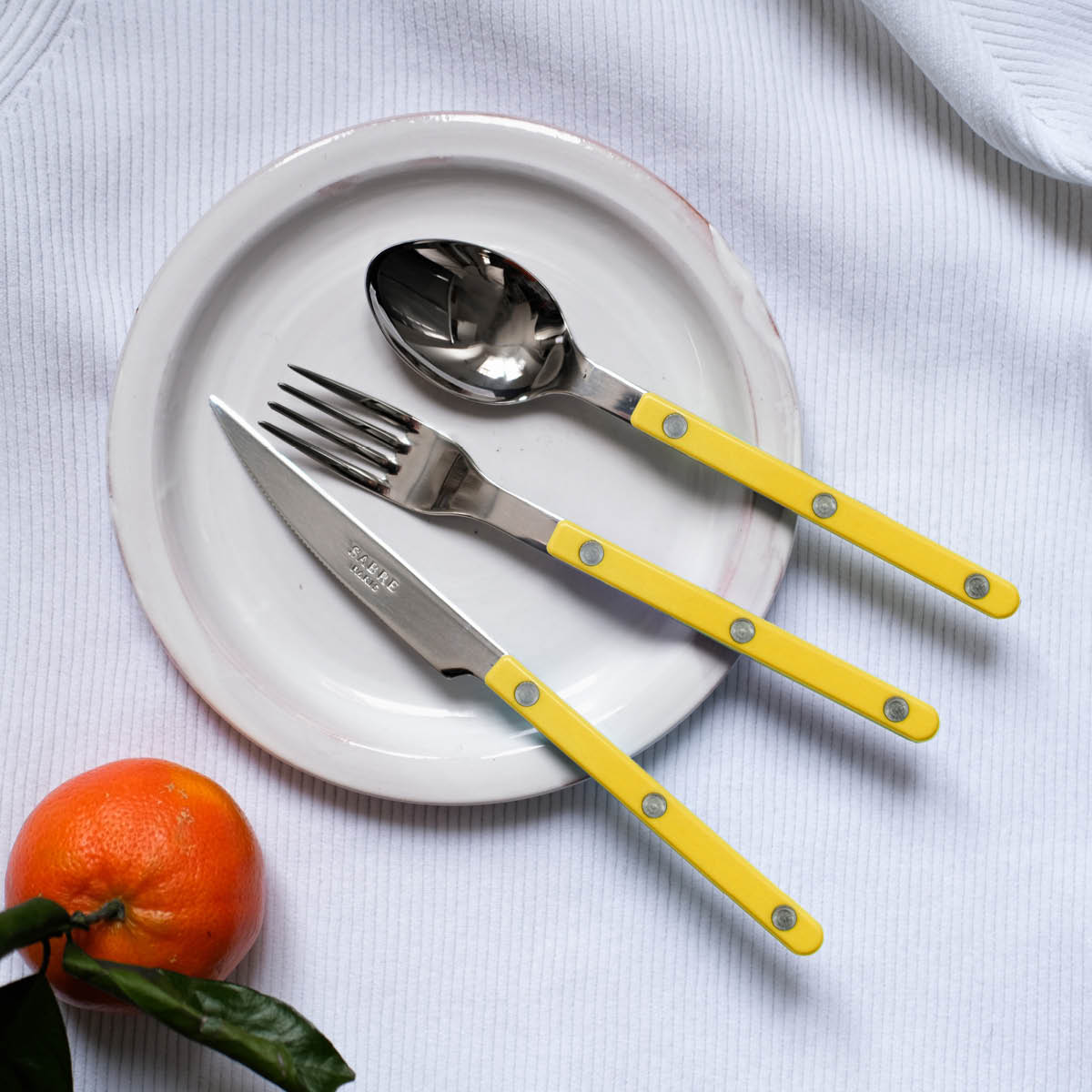 Sabre Bistrot ruokailuvälinesarja 24 kpl Yellow