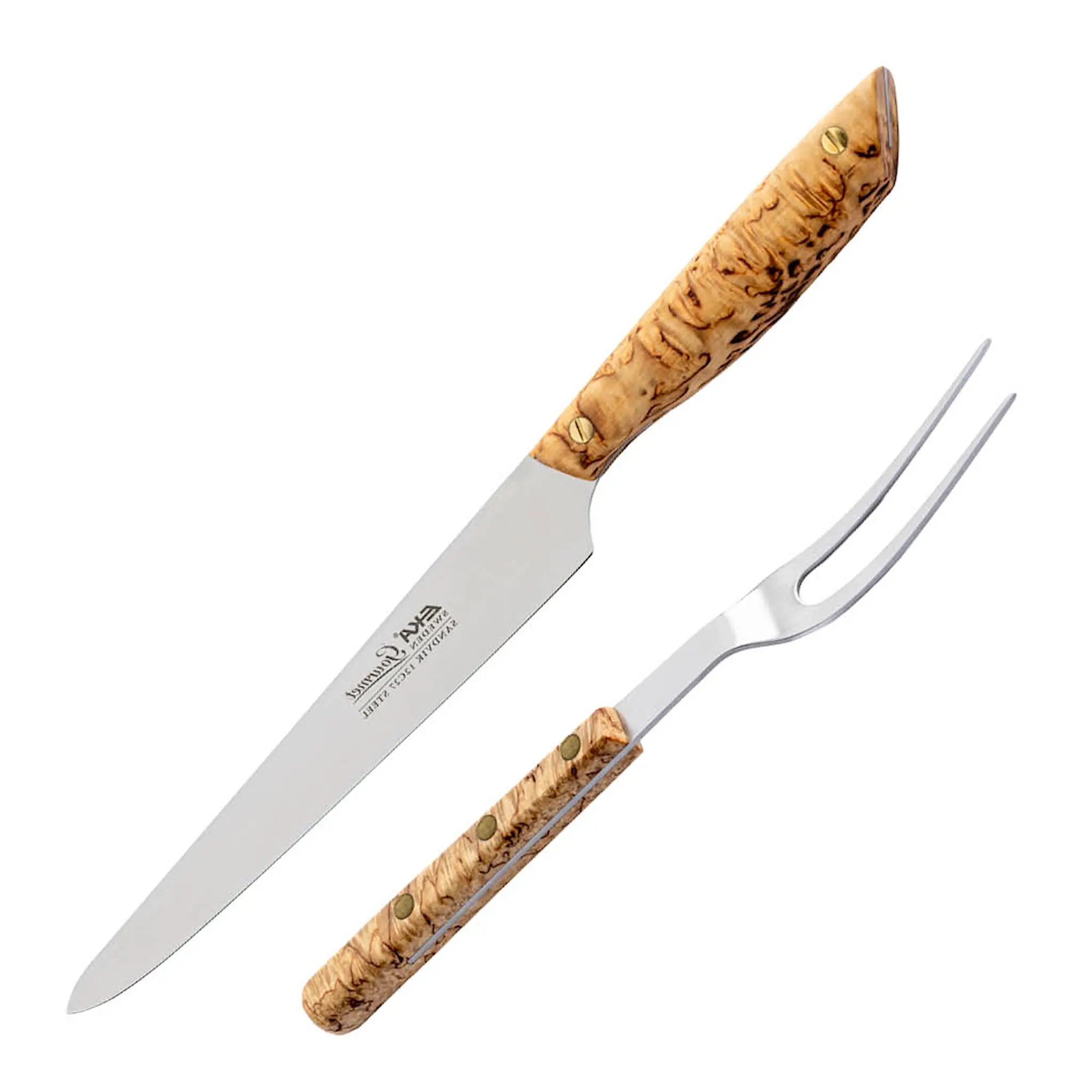 EKA Gourmet knivset trancherkniv 22,6 cm & gaffel masurbjörk