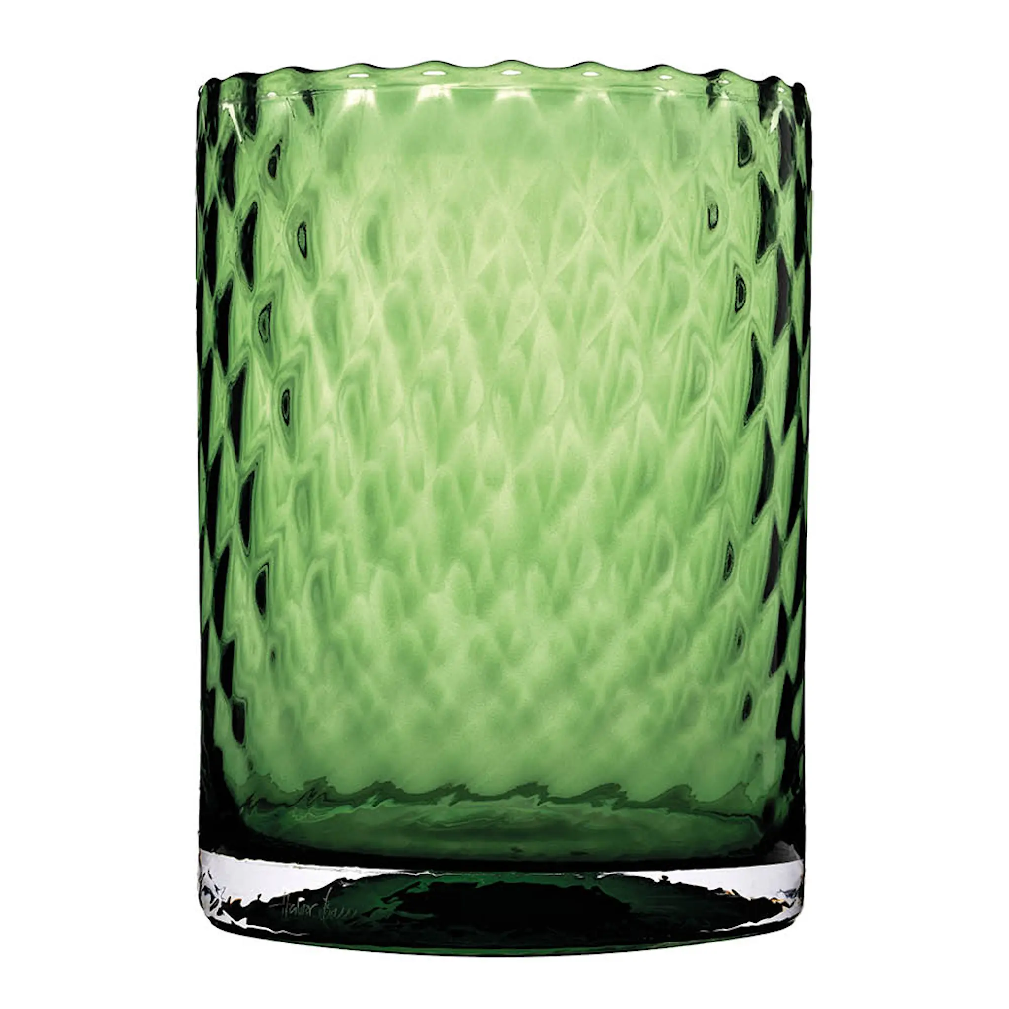 Magnor Harlekin lykta/vas 24 cm grön