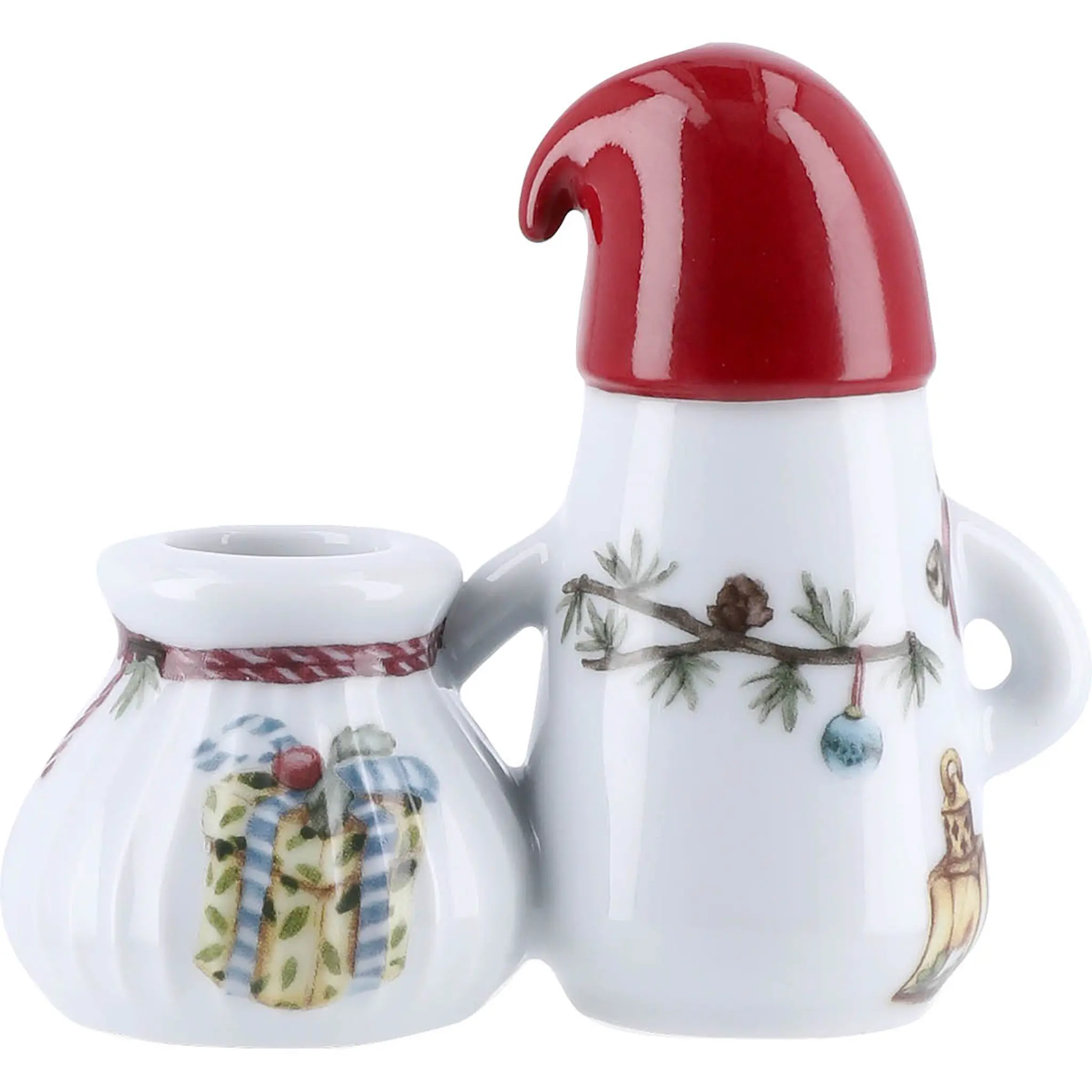 Kähler Hammershøi Christmas lysestake 8,5 cm nissefar