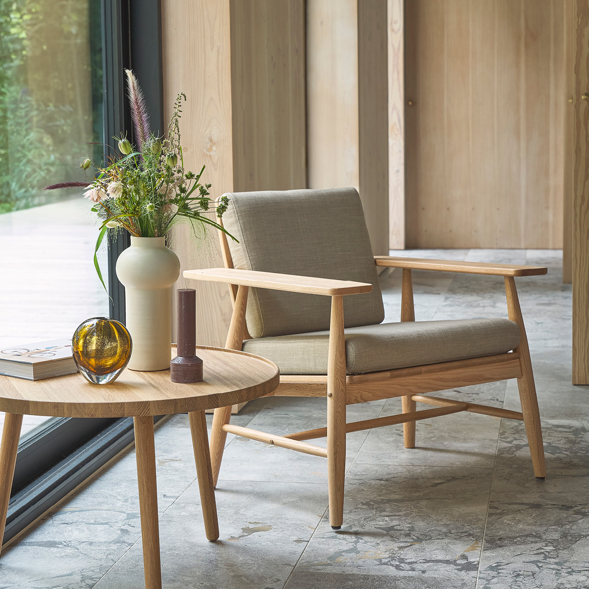 Villa Collection Hvils Blockljus 7x20 cm Brown