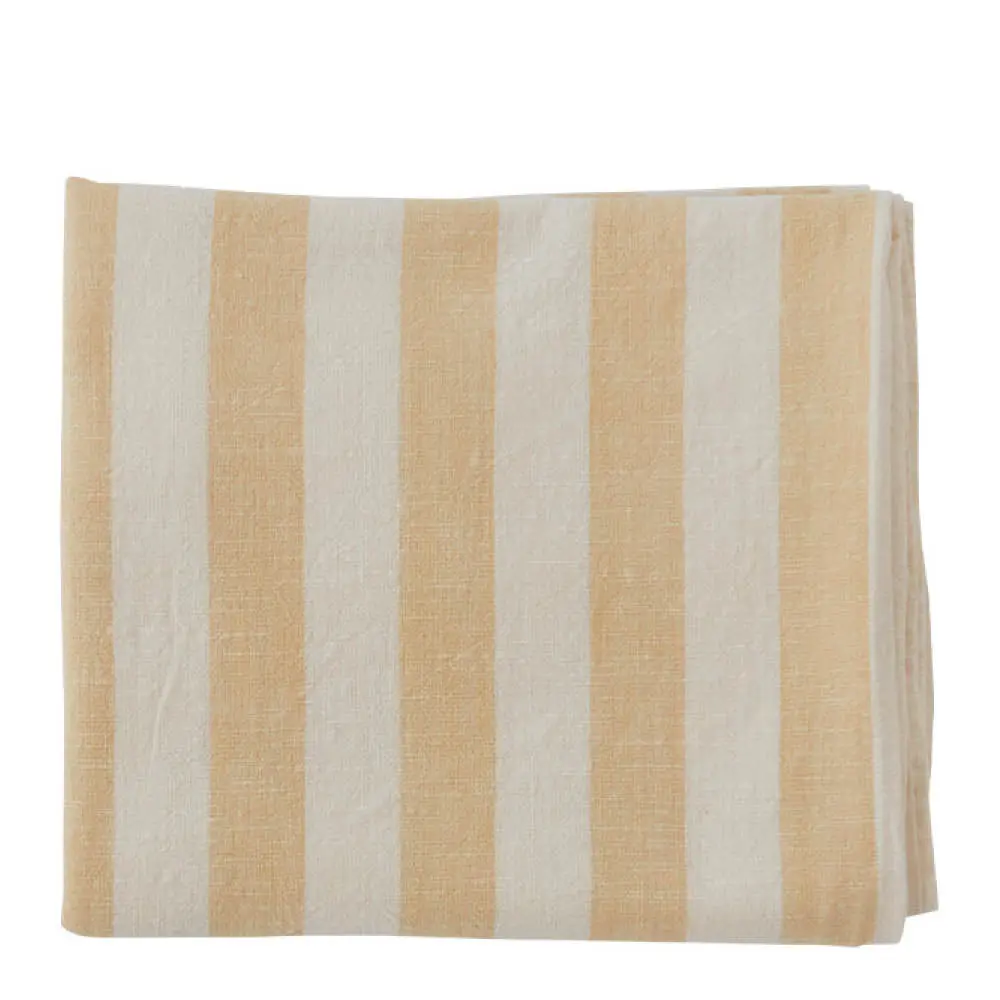 Randig Pöytäliina 260x140 cm Vanilla