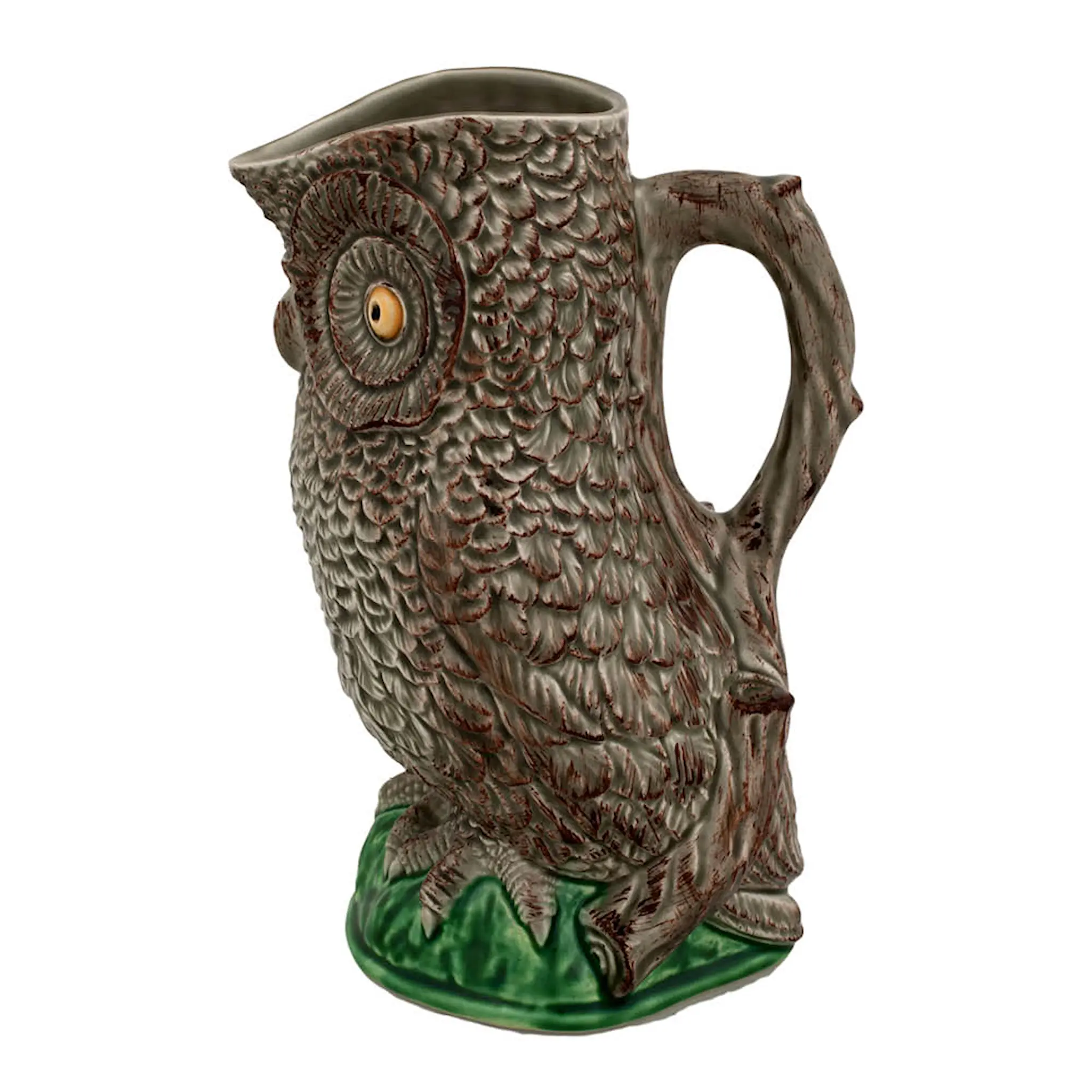 Bordallo Pinheiro Pitcher Owl kanna 1,3 L uggla brun