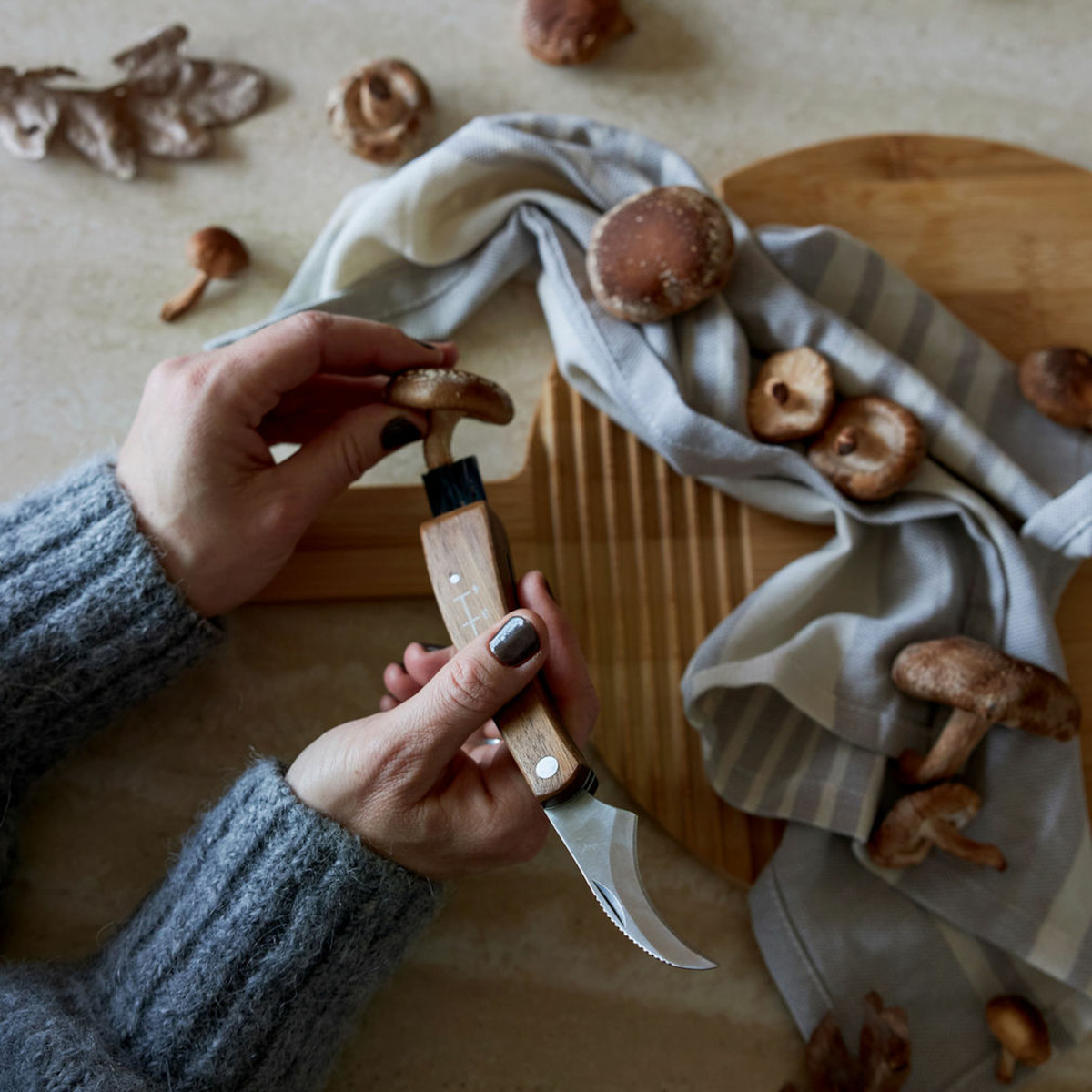 Sagaform Karl-Johan soppkurv med soppkniv