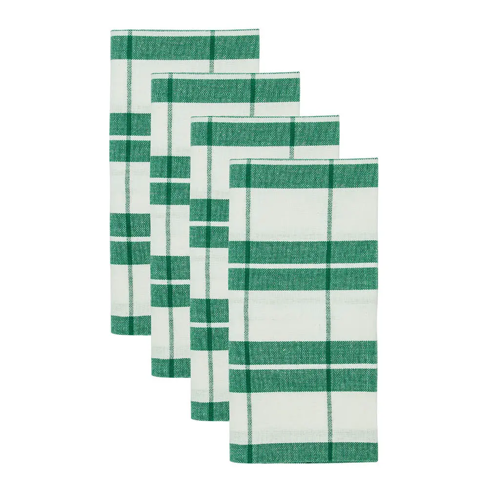 Chef Servetti 40x40 cm 4 kpl Vihreä/Valkoinen