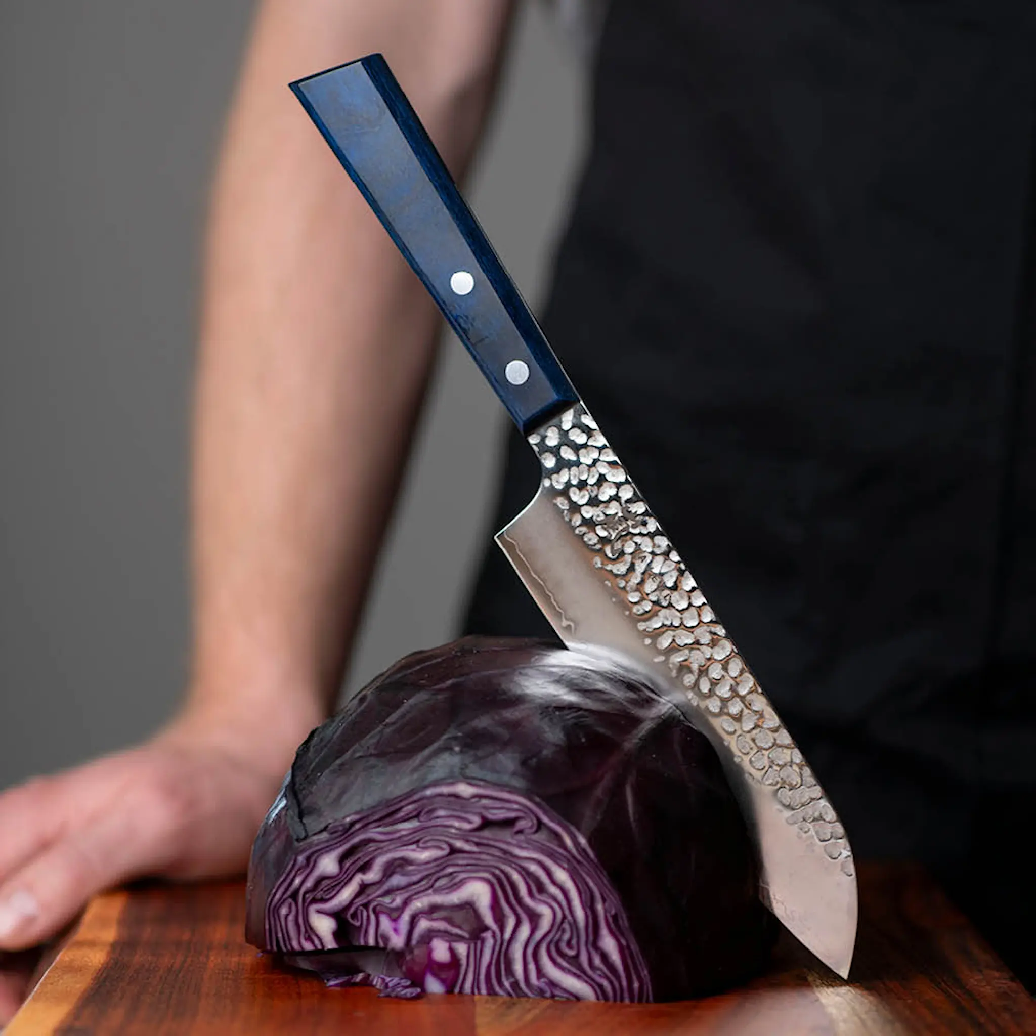 Yaxell Blue Breez Santoku- veitsi 16,5 cm DLC Sininen