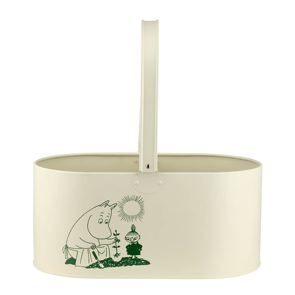 Muurla Mumin spann i plåt 17,5 cm naturvit