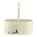 Mumin spann i plåt 17,5 cm naturvit