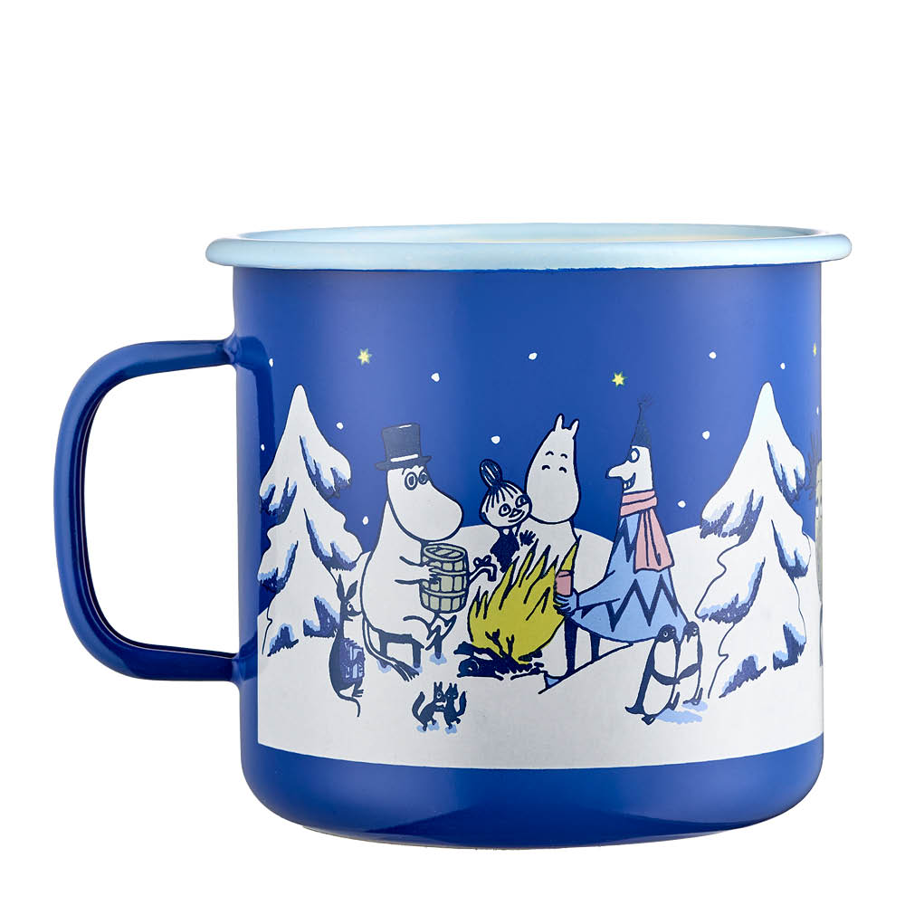 Muurla Muumi Emalimuki Tähtiyö 80 cl Sininen