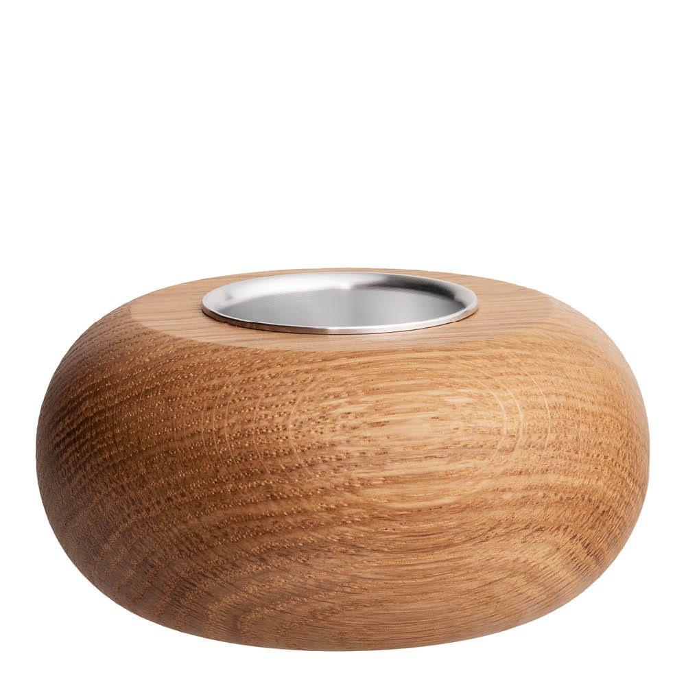 Aarikka Knappen lysestake 5 cm eik
