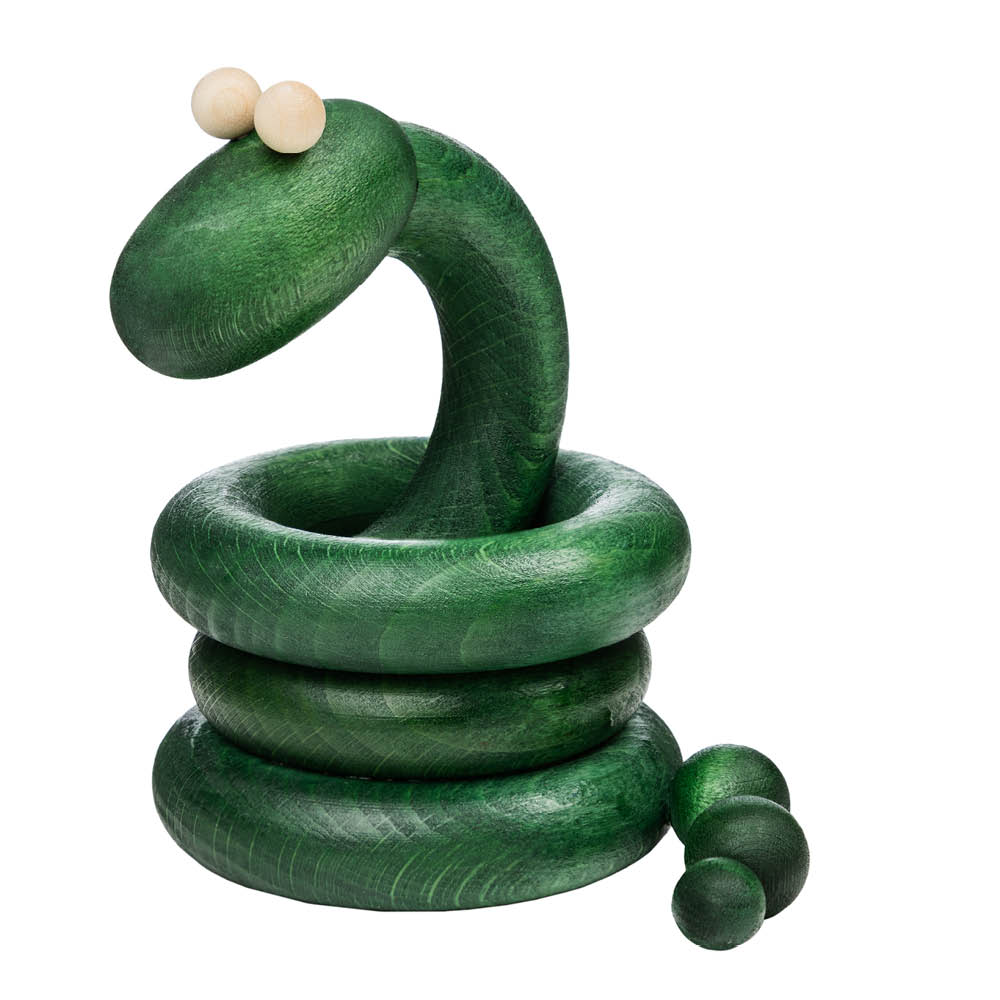 Aarikka - Käärme figuuri 5 cm vihreä