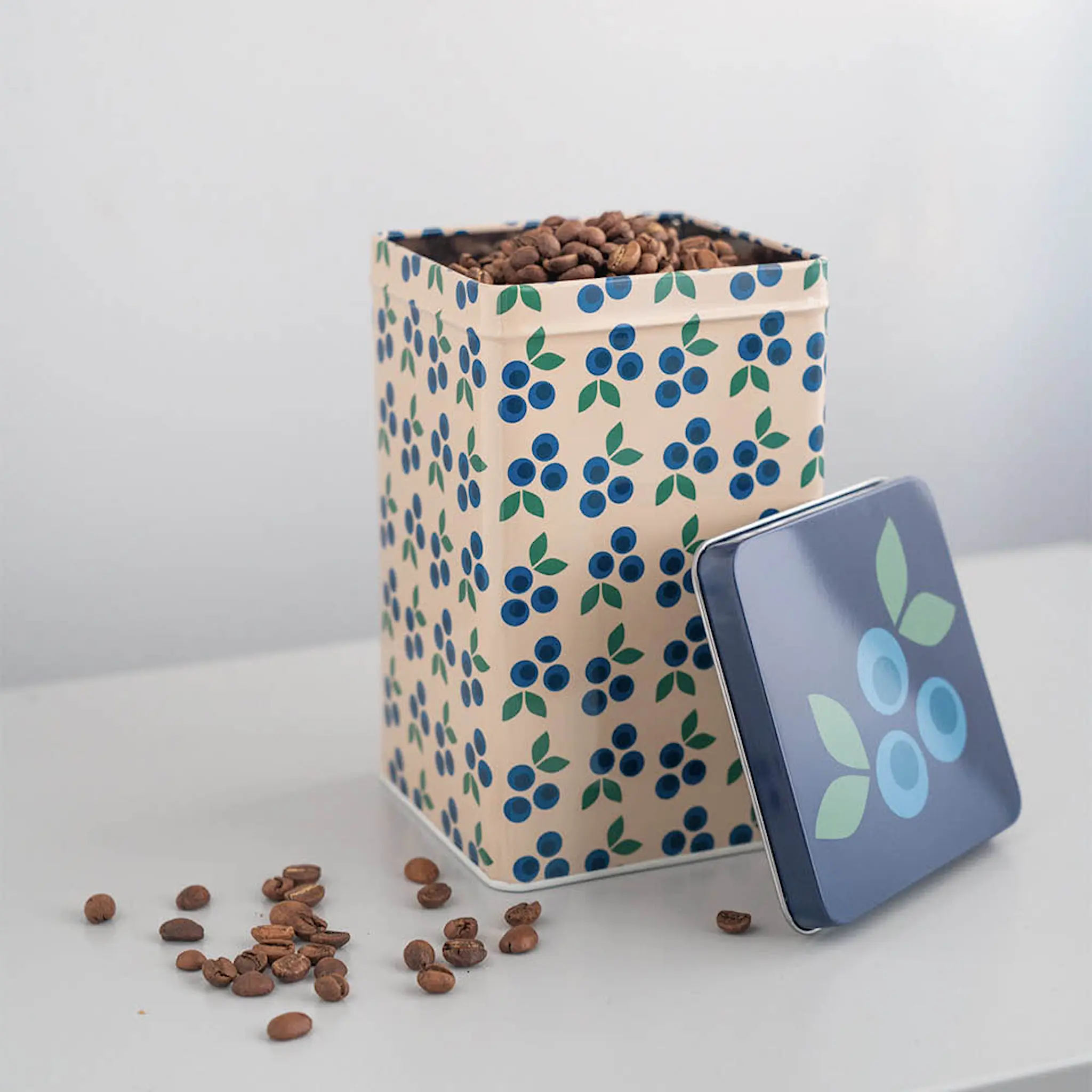 Blafre Mustikka Peltipurkki 10x10x16 cm Sininen