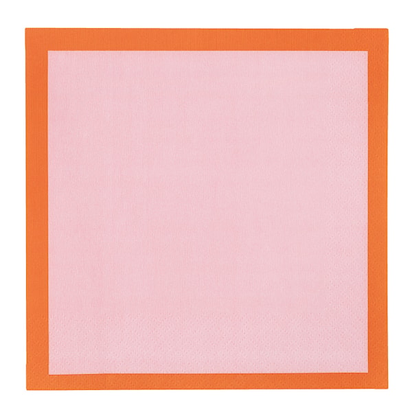 Play servett 33x33 cm 20-pack rosa/orange