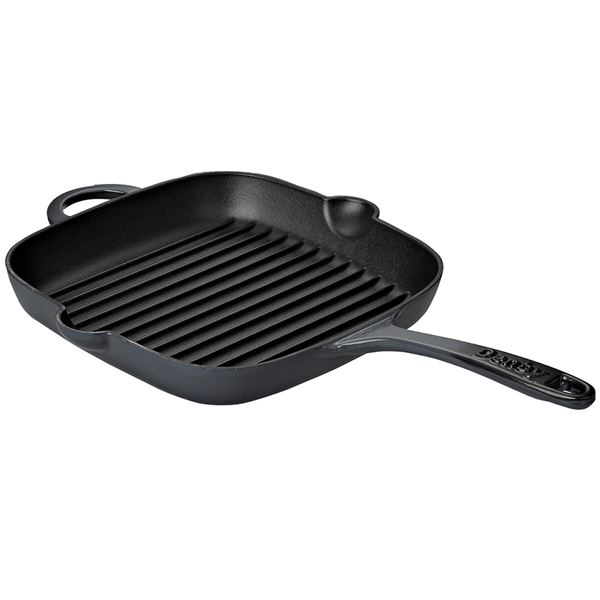 Denby Halo Valurautapannu 24 cm Musta