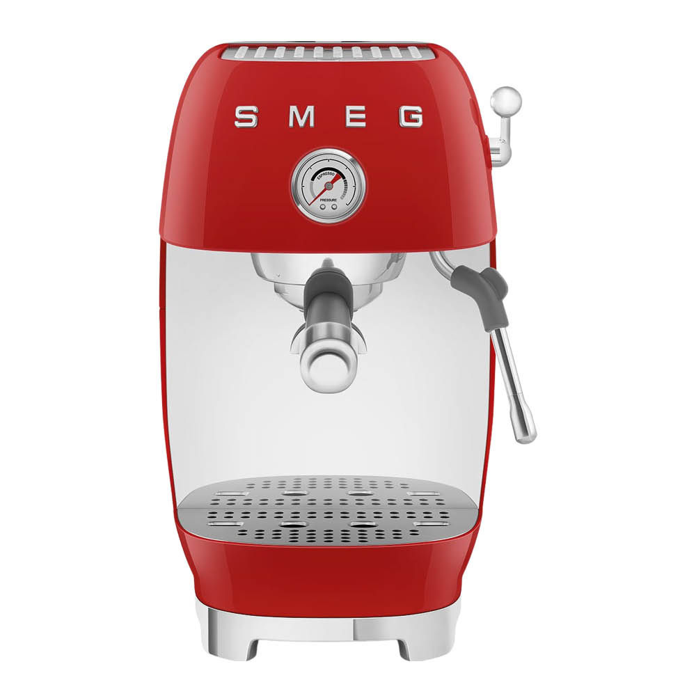 Smeg - Smeg Manuaalinen Espressokone Cold Brew -toiminnolla ECF03 Punainen