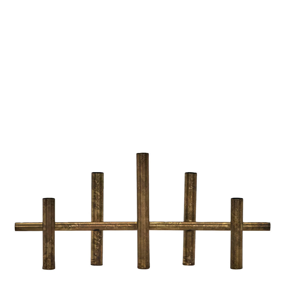 House Doctor Maxi ljusstake i järn 45x20 cm antik mässing