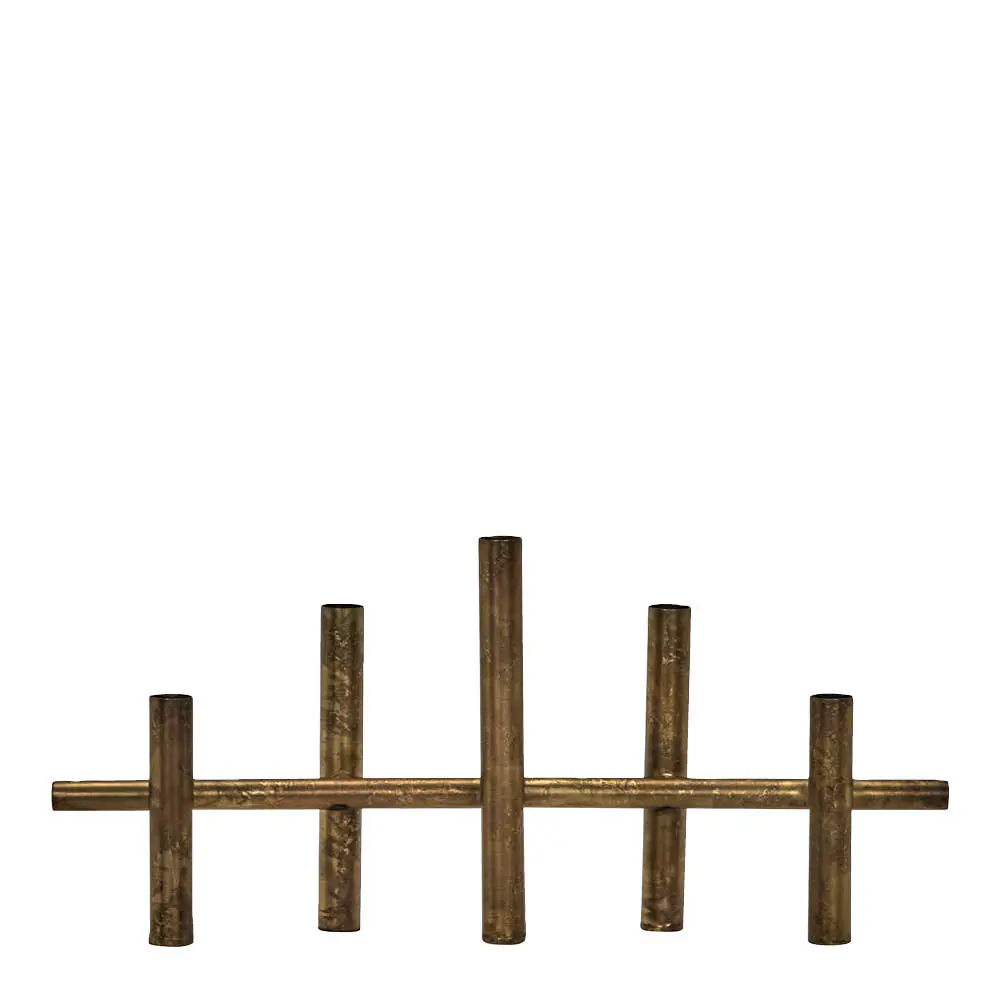 Maxi Kynttilänjalka 45x20 cm Antiikki messinki