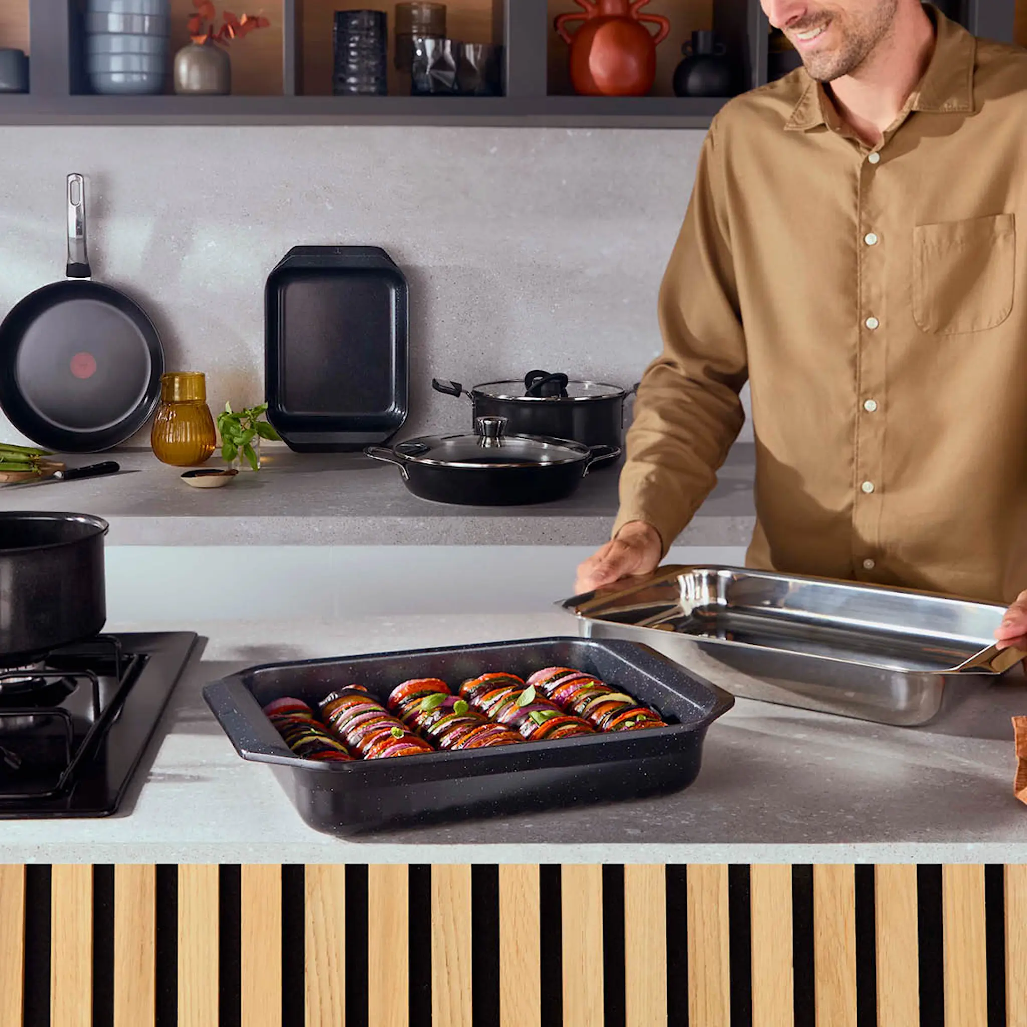 Tefal Excellence G7 uunivuokasetti 3 osaa keraaminen