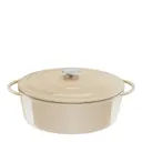 Lov Gjutjärnsgryta Oval 7,2 L Beige