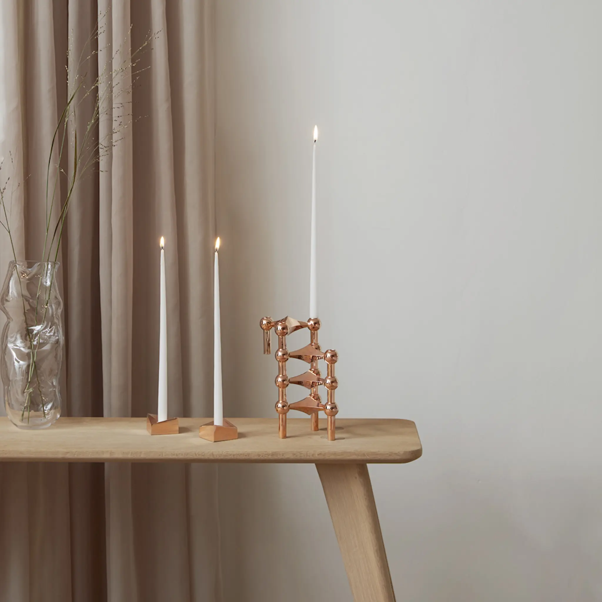 Stoff Nagel Stoff Nagel Reflect Kynttilänpidike 3,2x5,5 cm Ruusukulta