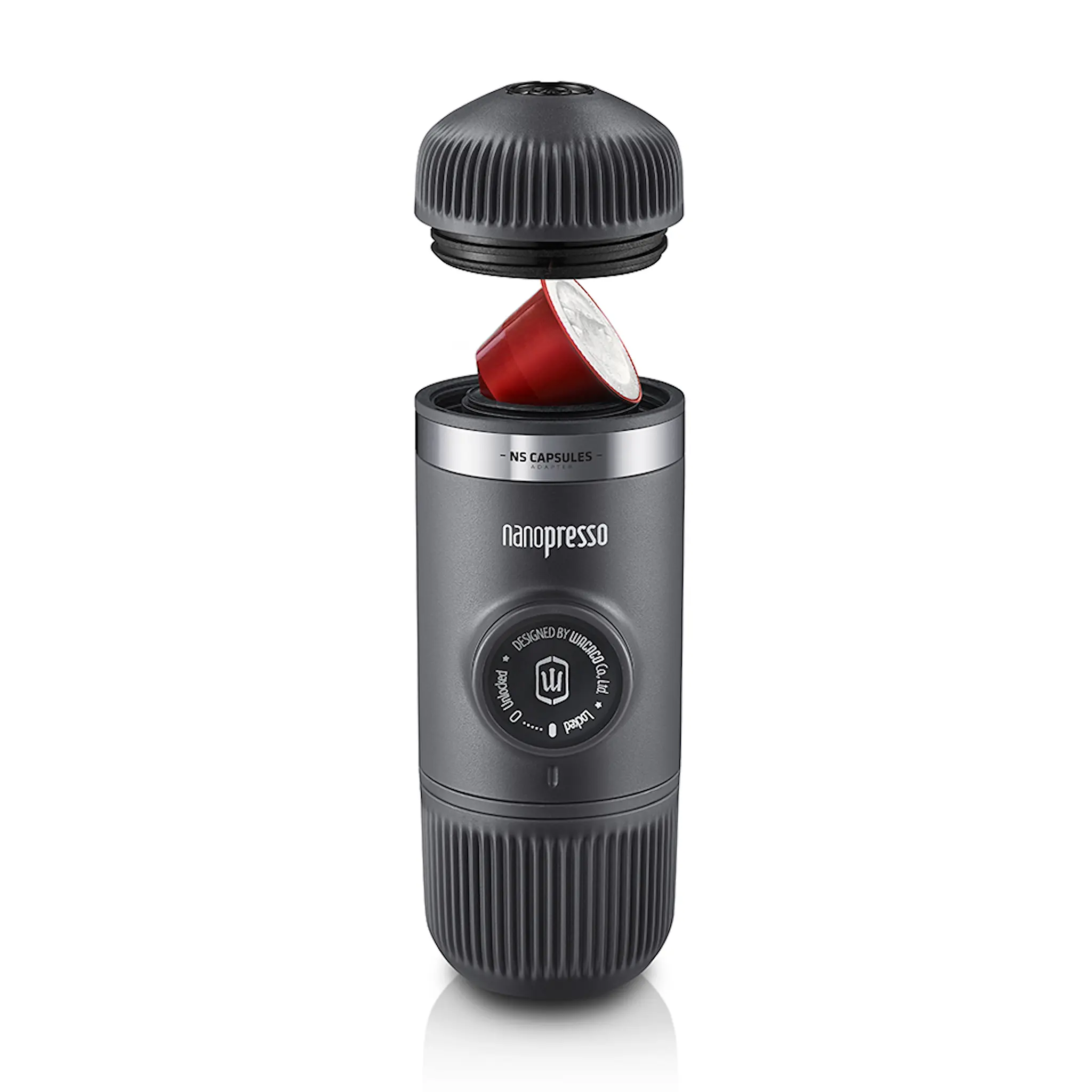 Wacaco Nanopresso espressomaskin med NS-adapter grå