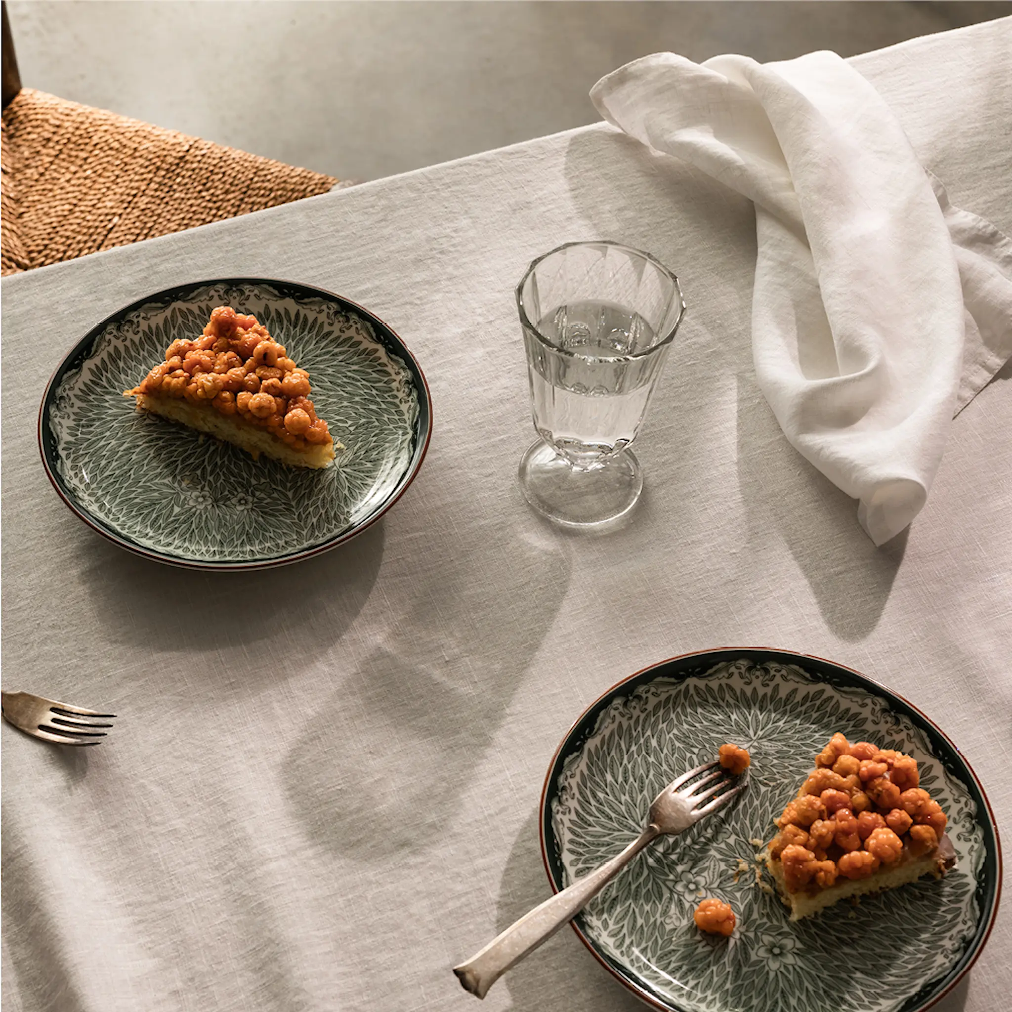 Rörstrand Ostindia Floris tallerken 20 cm grønn hover