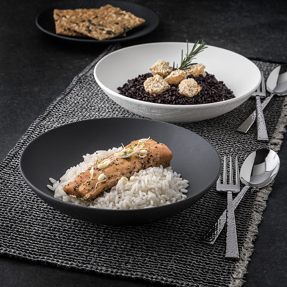 Villeroy & Boch Manufacture Rock Tallrik djup 23,5 cm Svart