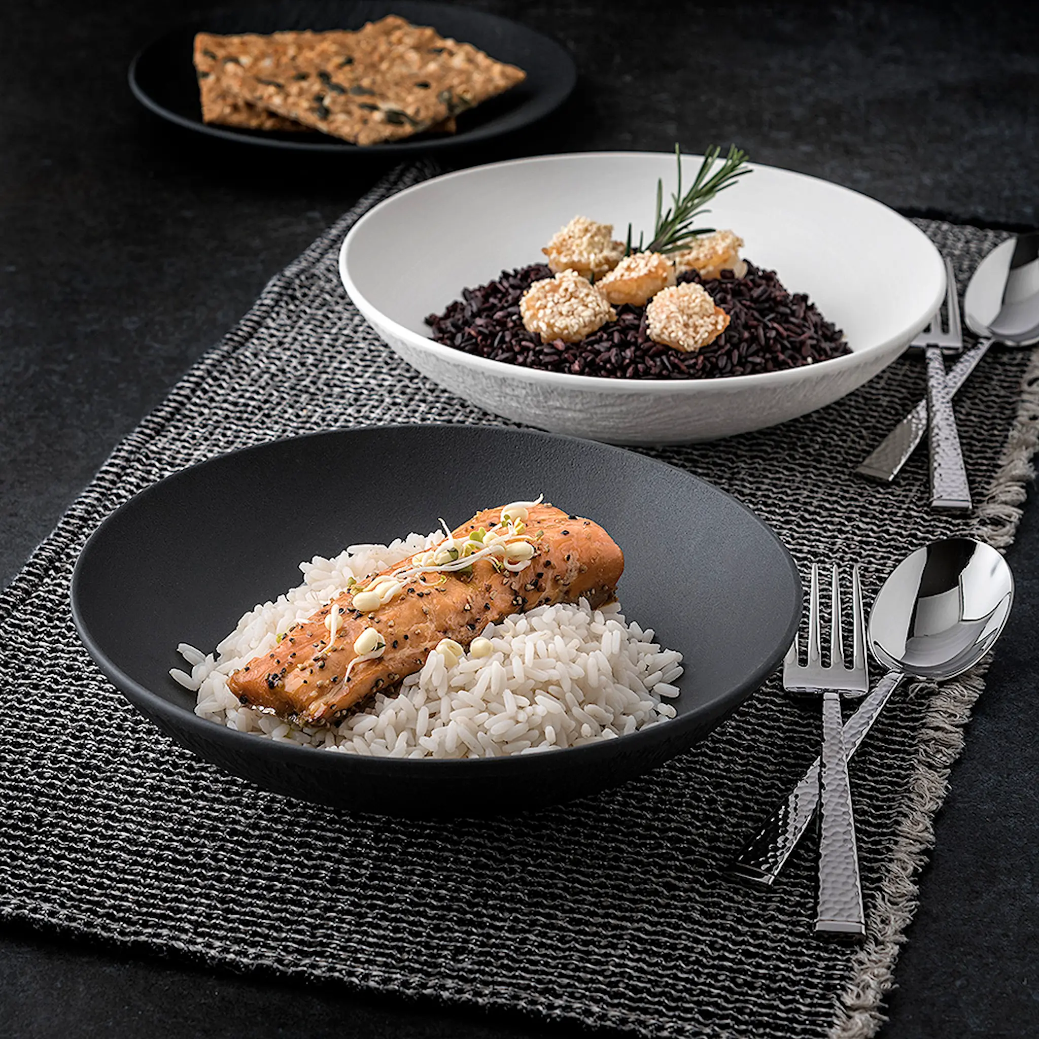 Villeroy & Boch Manufacture Rock Tallrik djup 23,5 cm Svart