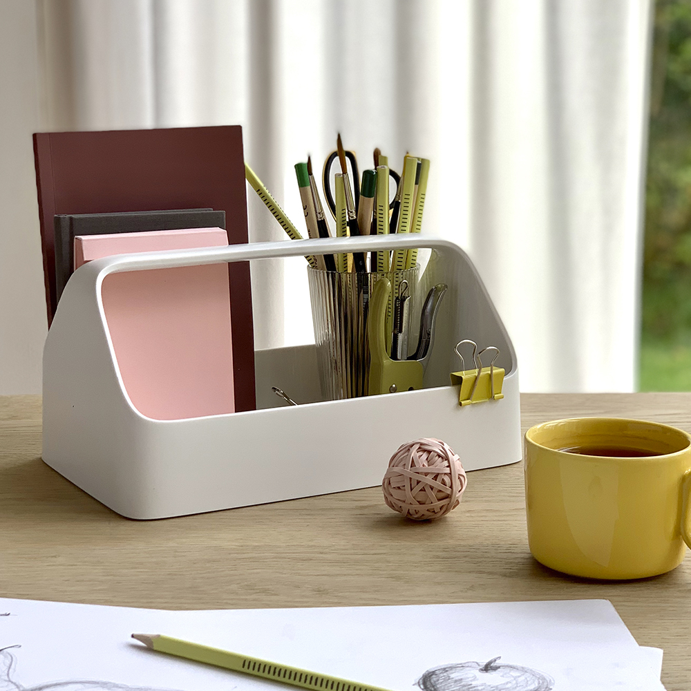 RIG-TIG Handy-Box Säilytyslaatikko 28x18 cm Vaaleanharmaa