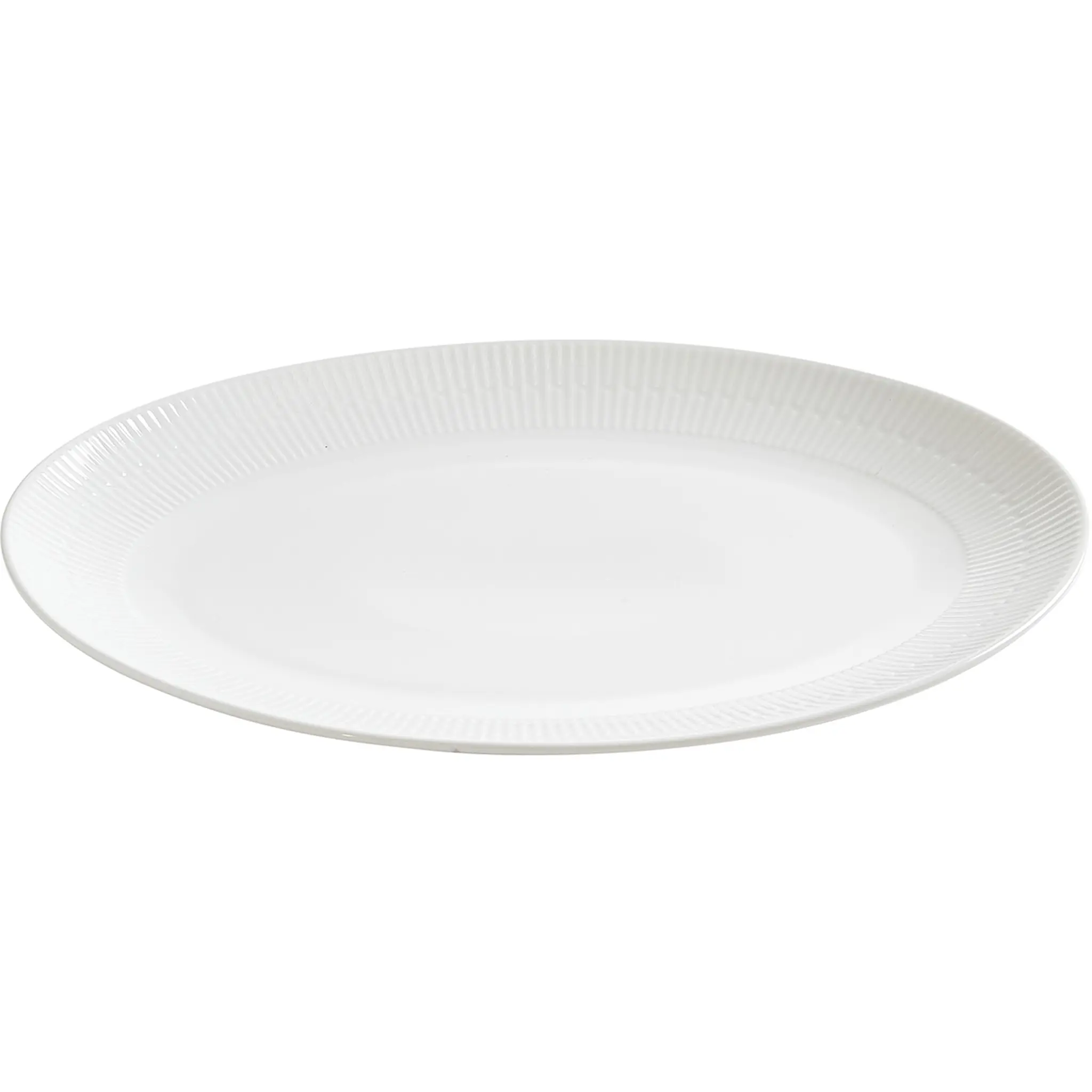 Aida Relief Uppläggningsfat ovalt 40x31 cm Vit