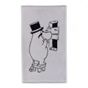 Mumin handduk 30x50 cm muminpappa grå