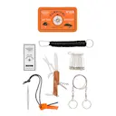 Överlevnadskit i plåtask orange