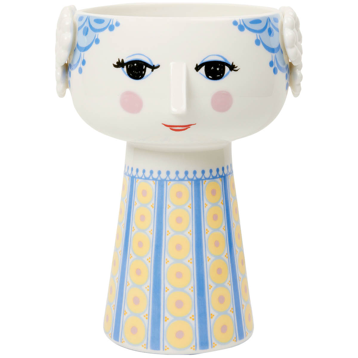 Bjørn Wiinblad Eva vas 18,5 cm blå