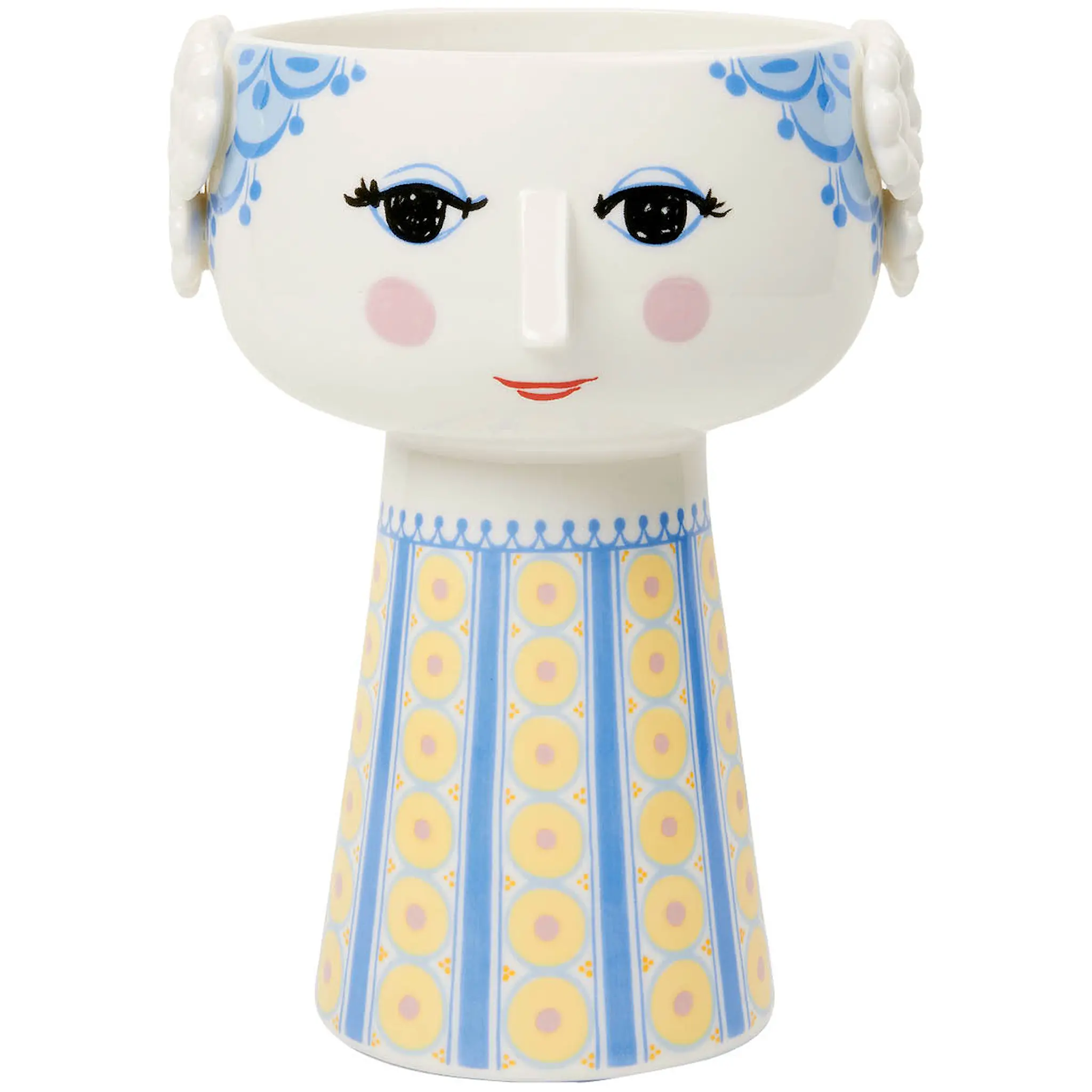 Bjørn Wiinblad Eva vas 18,5 cm blå