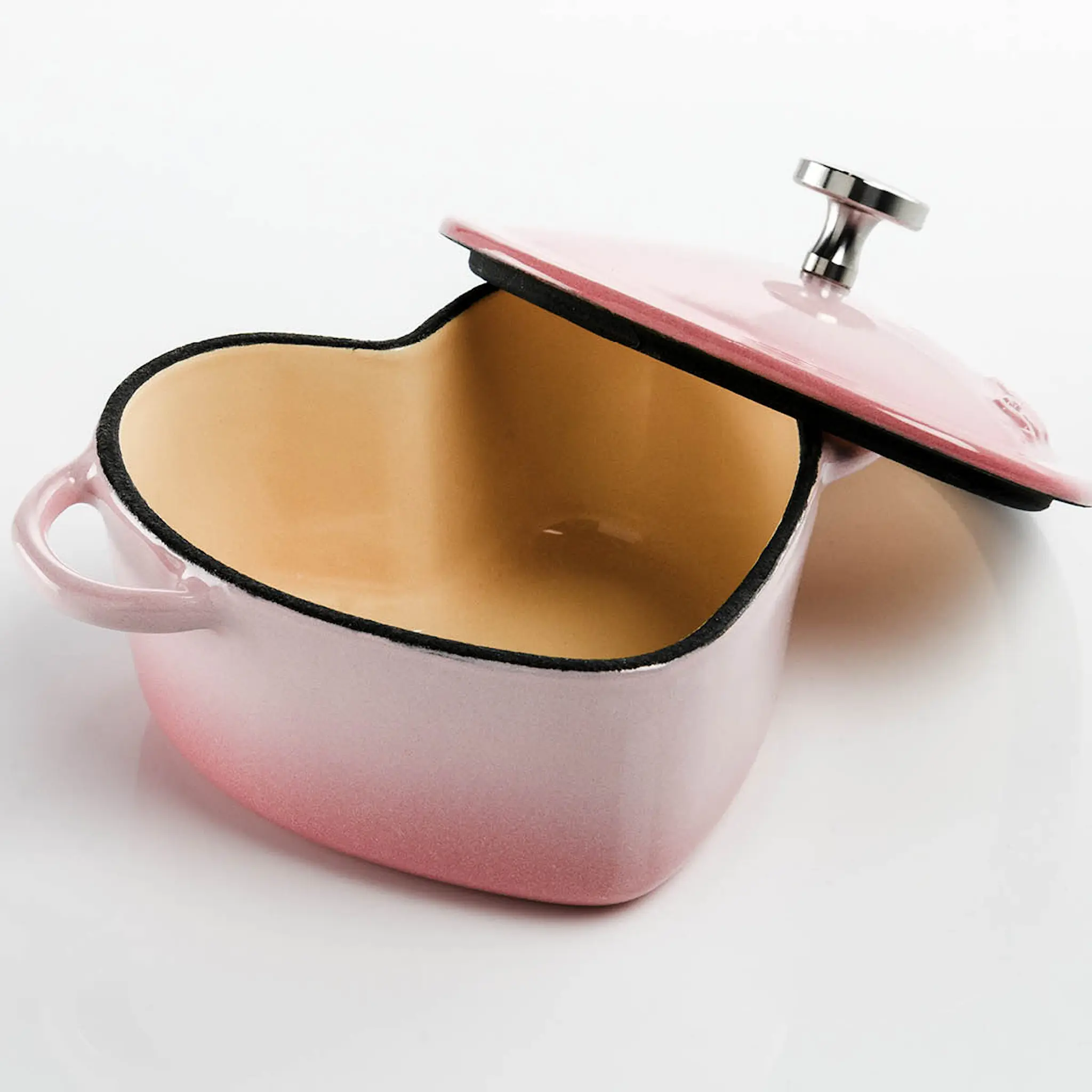 Sabor Mini gjutjärnsgryta hjärtformad 22 cl blush pink