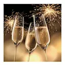 Servett 33x33 cm 20-pack Celebration Gold