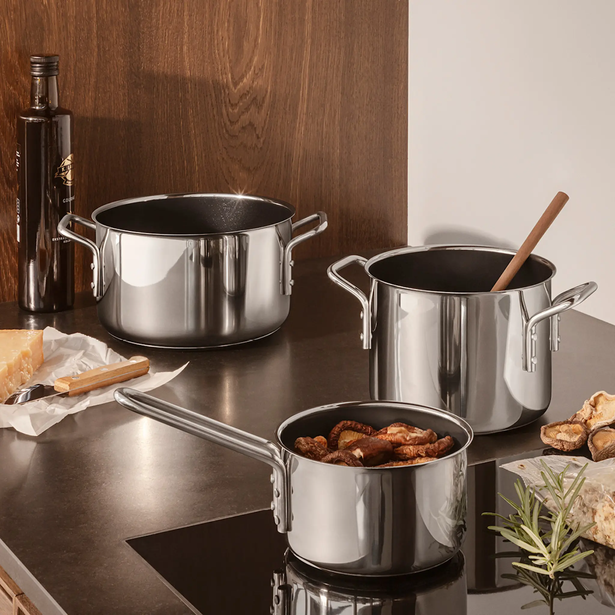 Eva Trio Stainless Steel gryta 2,2 L keramisk Slip-Let® beläggning