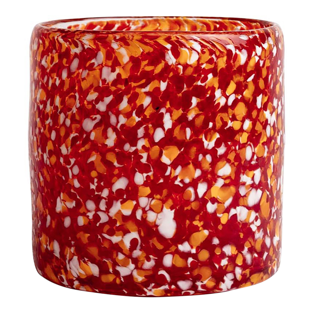 ByOn Calore lyslykt 10x10 cm rød/oransje