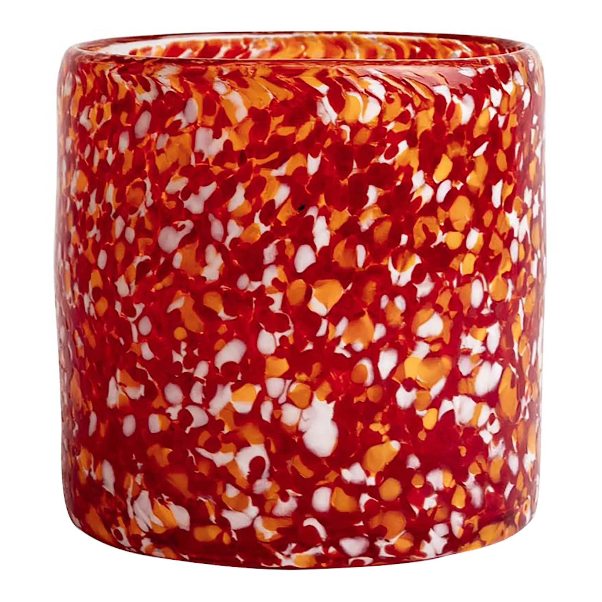 ByOn Calore lyslykt 10x10 cm rød/oransje