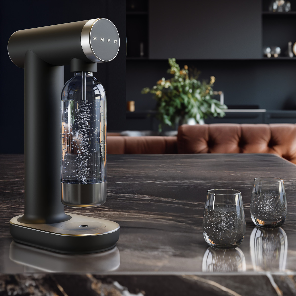 Smeg Collezione SKC01 kullsyremaskin 0,8L svart matt