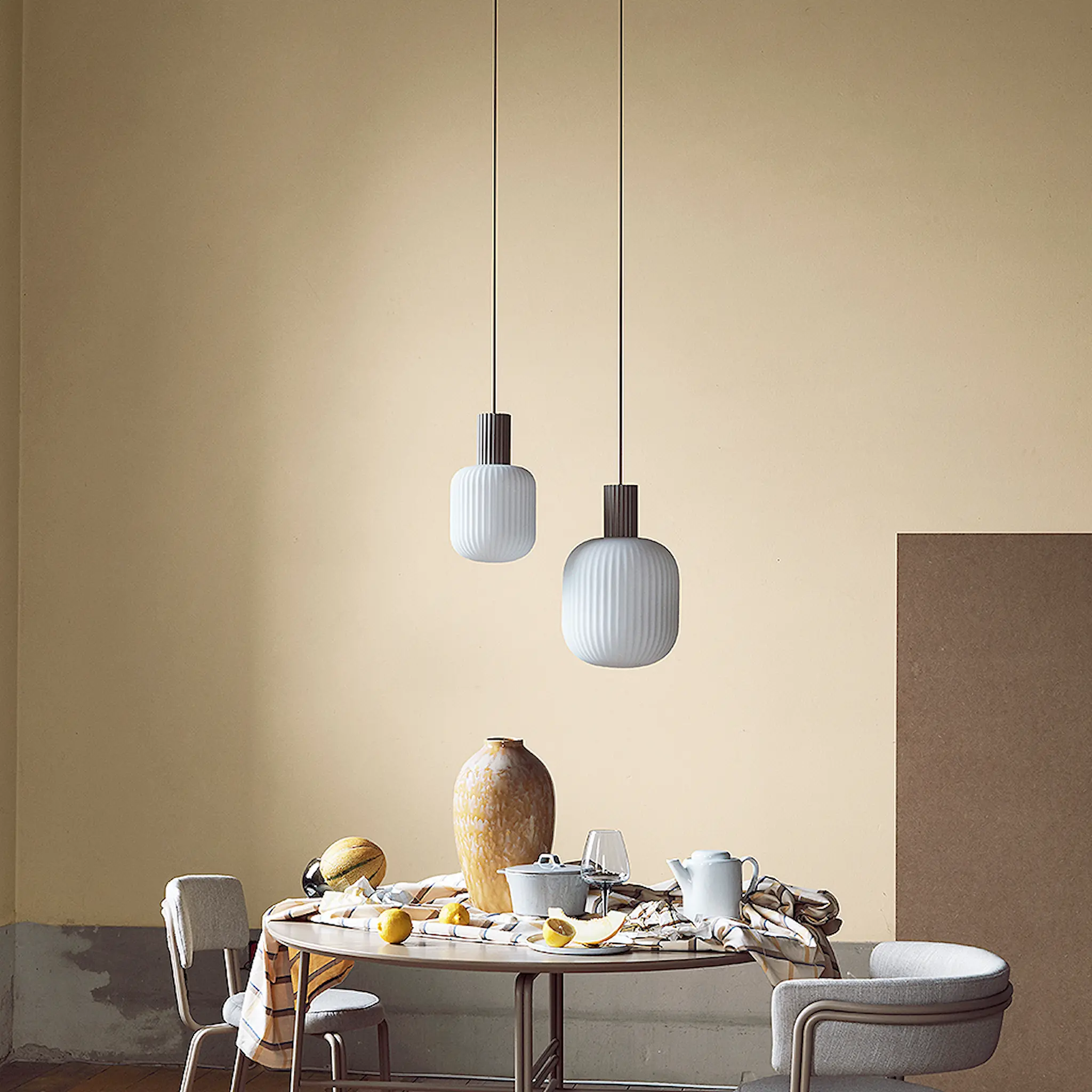 Broste Copenhagen Lolly Taklampa 20x34 cm Sand