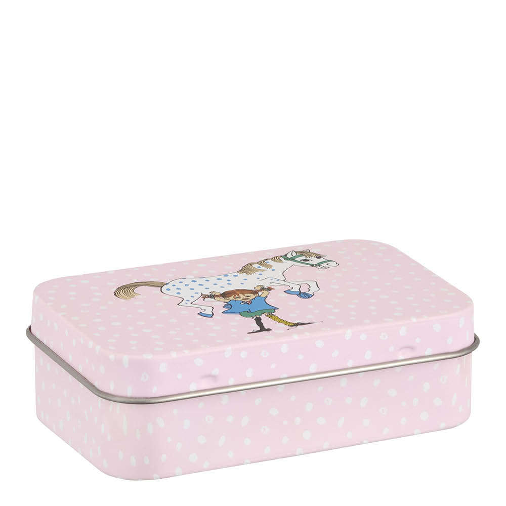 Muurla Pippi metallboks 10x6,5 cm Pippi & Lille Gubben