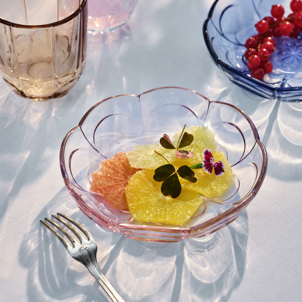 Holmegaard Lily vannglass 32 cl 2 stk toffee rose