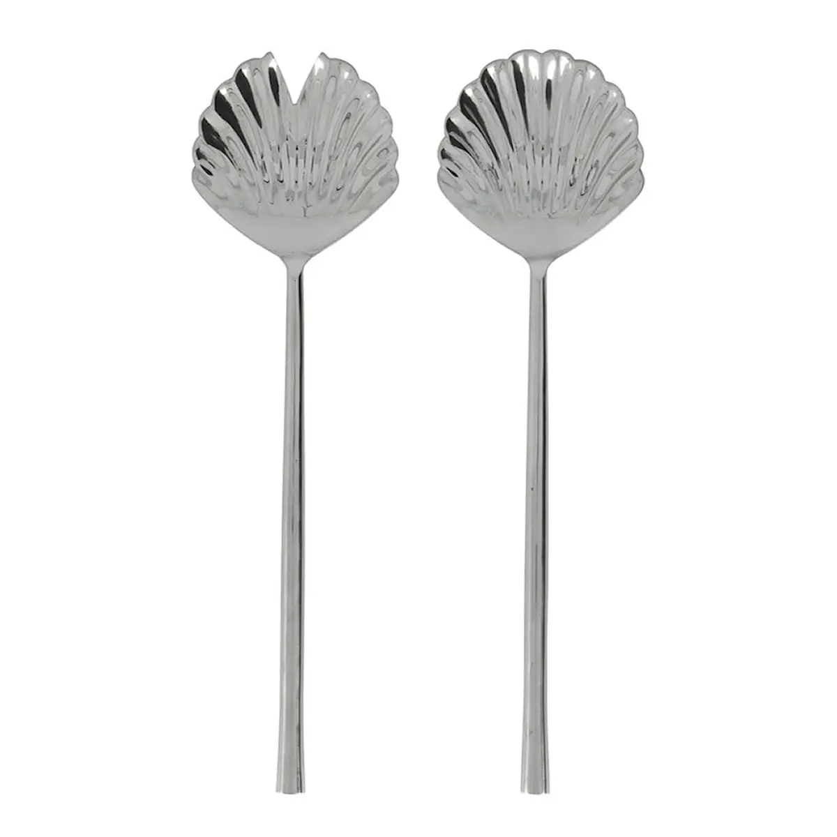 House Doctor Fan salladsbestick i rostfritt stål 28 cm silverfinish
