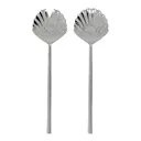 Fan salladsbestick i rostfritt stål 28 cm silverfinish
