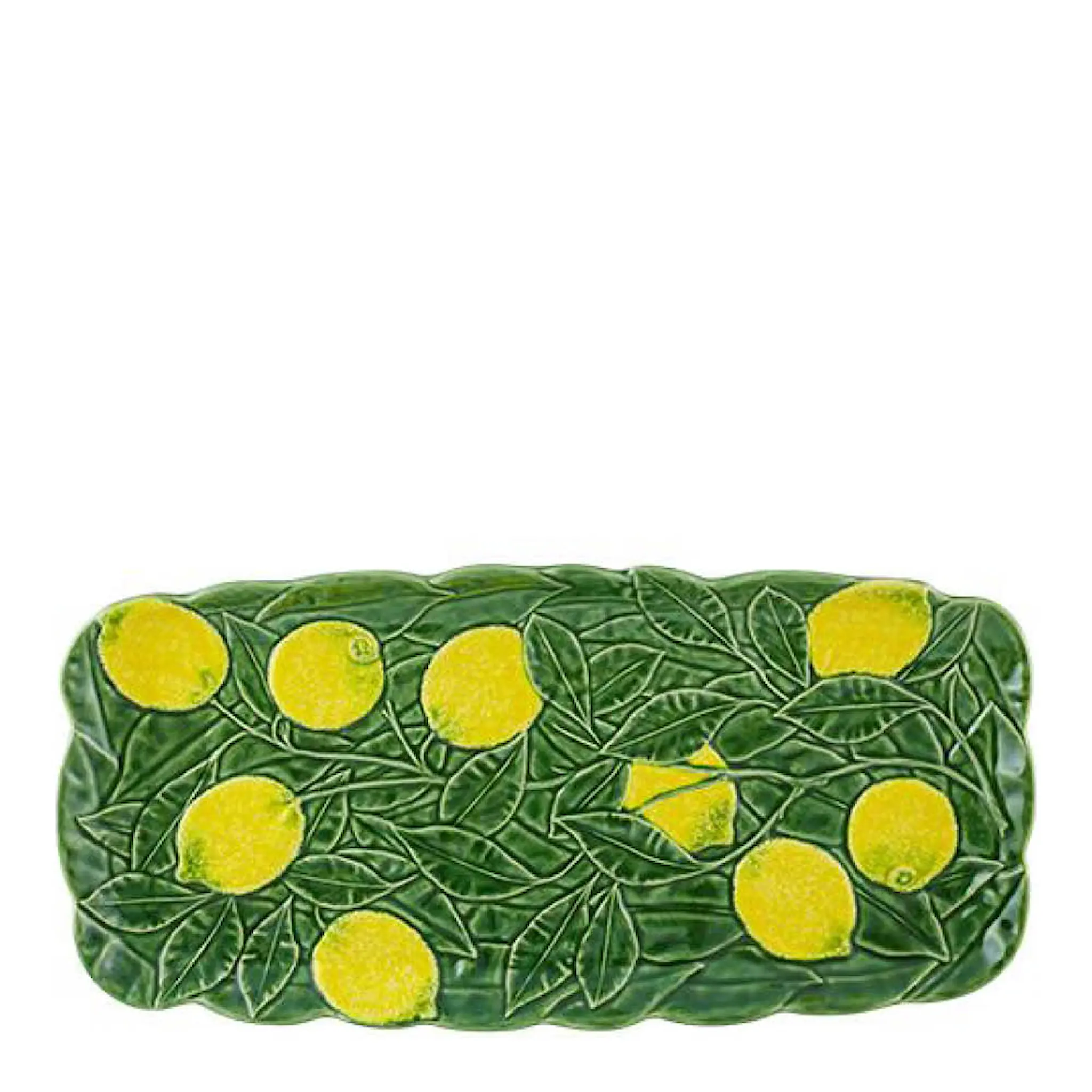 Bordallo Pinheiro Citron Tarjoilulautanen 43 cm Keltainen/Vihreä