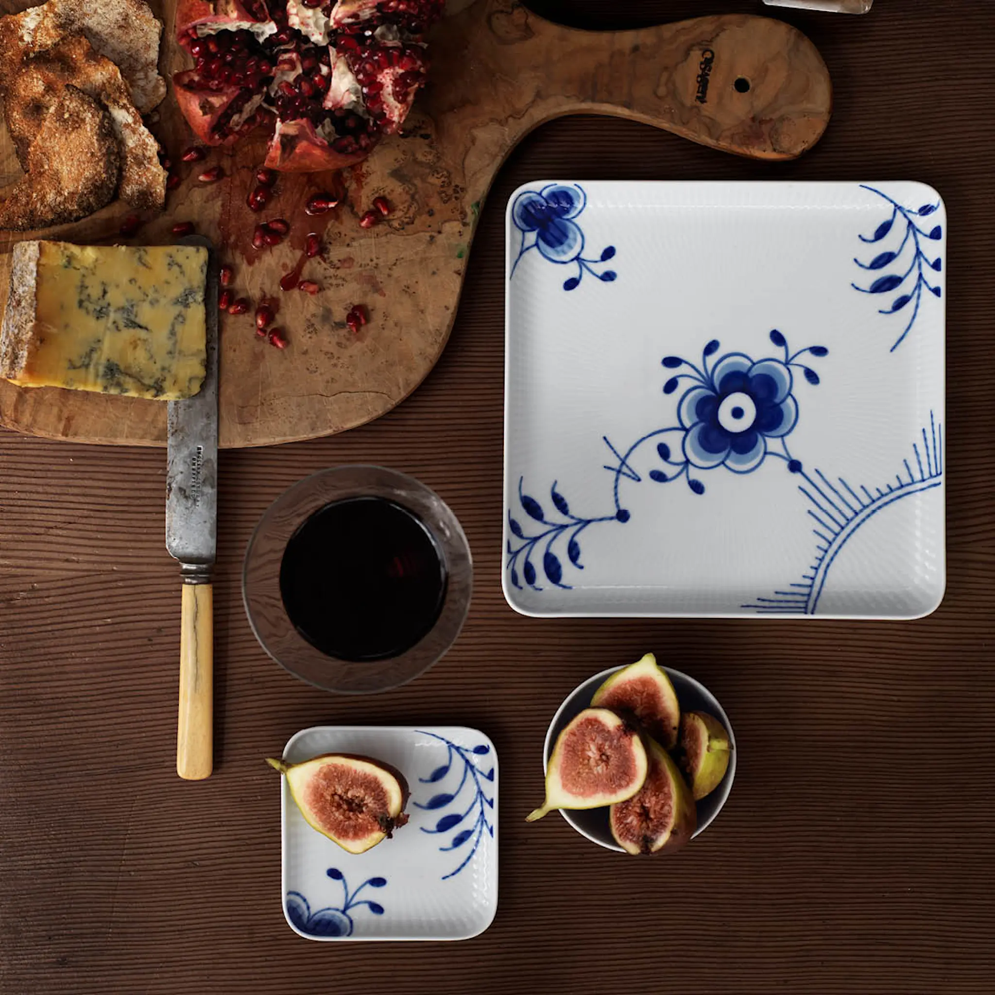 Royal Copenhagen Blue Fluted Mega Lautanen 9x9 cm