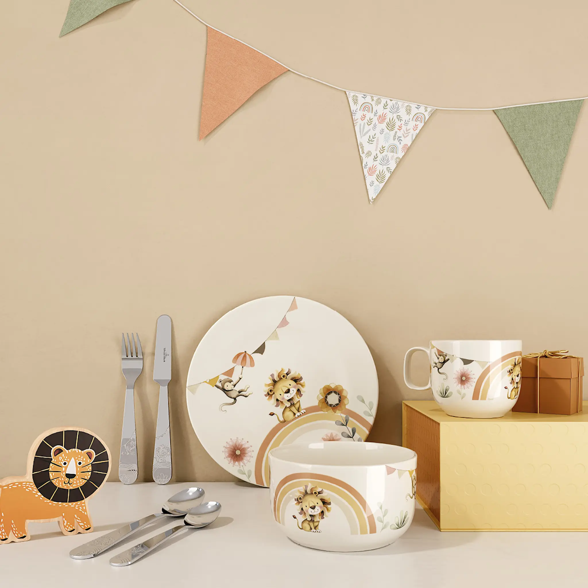 Villeroy & Boch Roar like a lion barnservis 7 delar