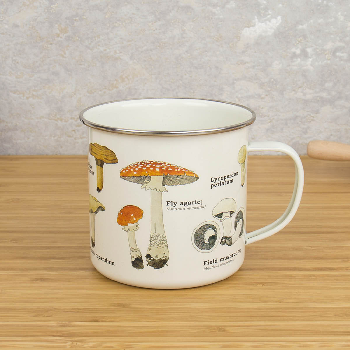 Gift Republic Emaljmugg 50 cl svamp
