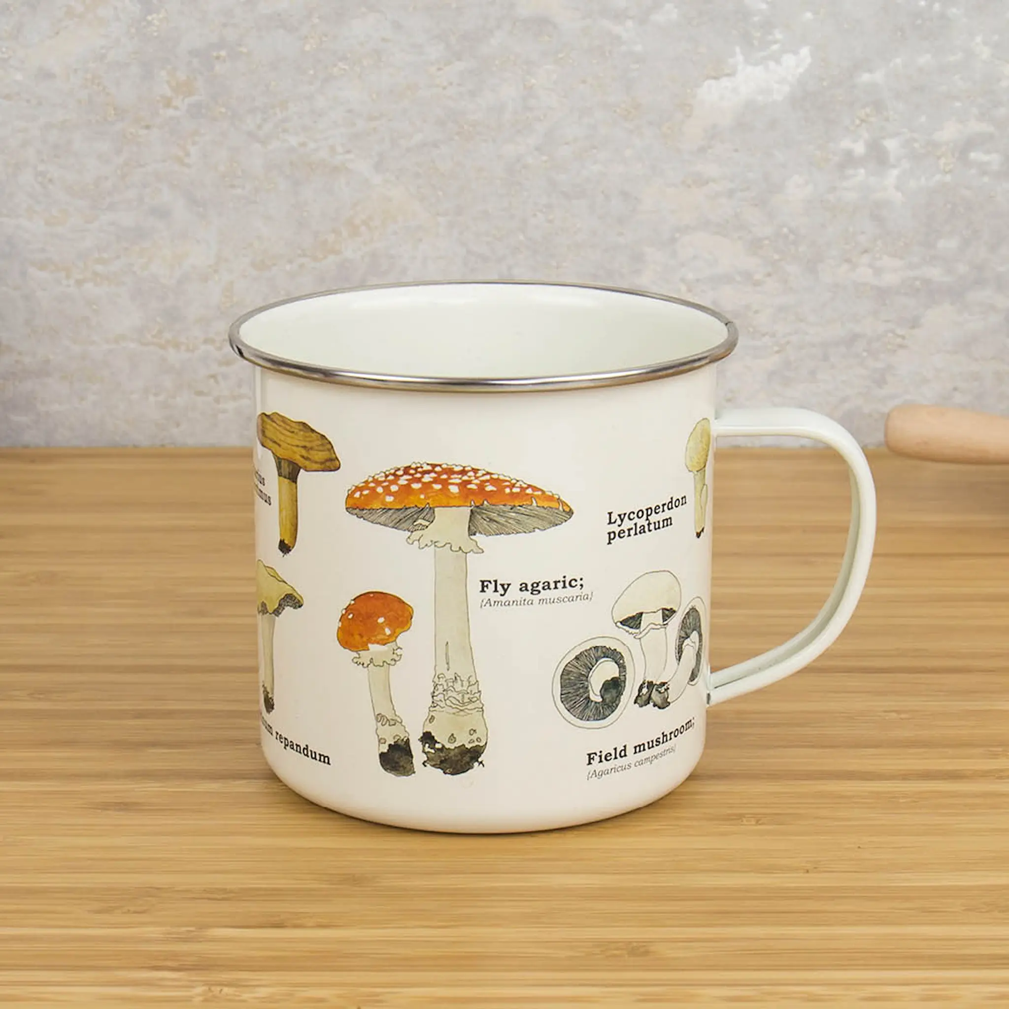 Gift Republic Emaljmugg 50 cl svamp